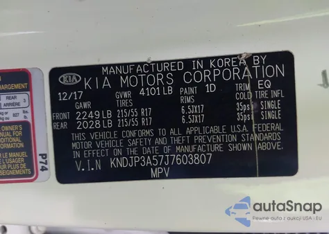 2018 Kia Soul + из США, поврежденный, VIN KNDJP3A57J7603807